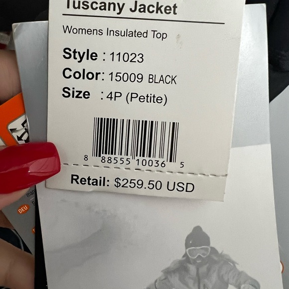 SOLD! Obermeyer Ski Jacket Women’s Size 4 - Picture 7 of 10